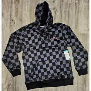 Tony Hawk Men’s Skateboard Hoodie Sweatshirt - Checked Out Fleece, Large